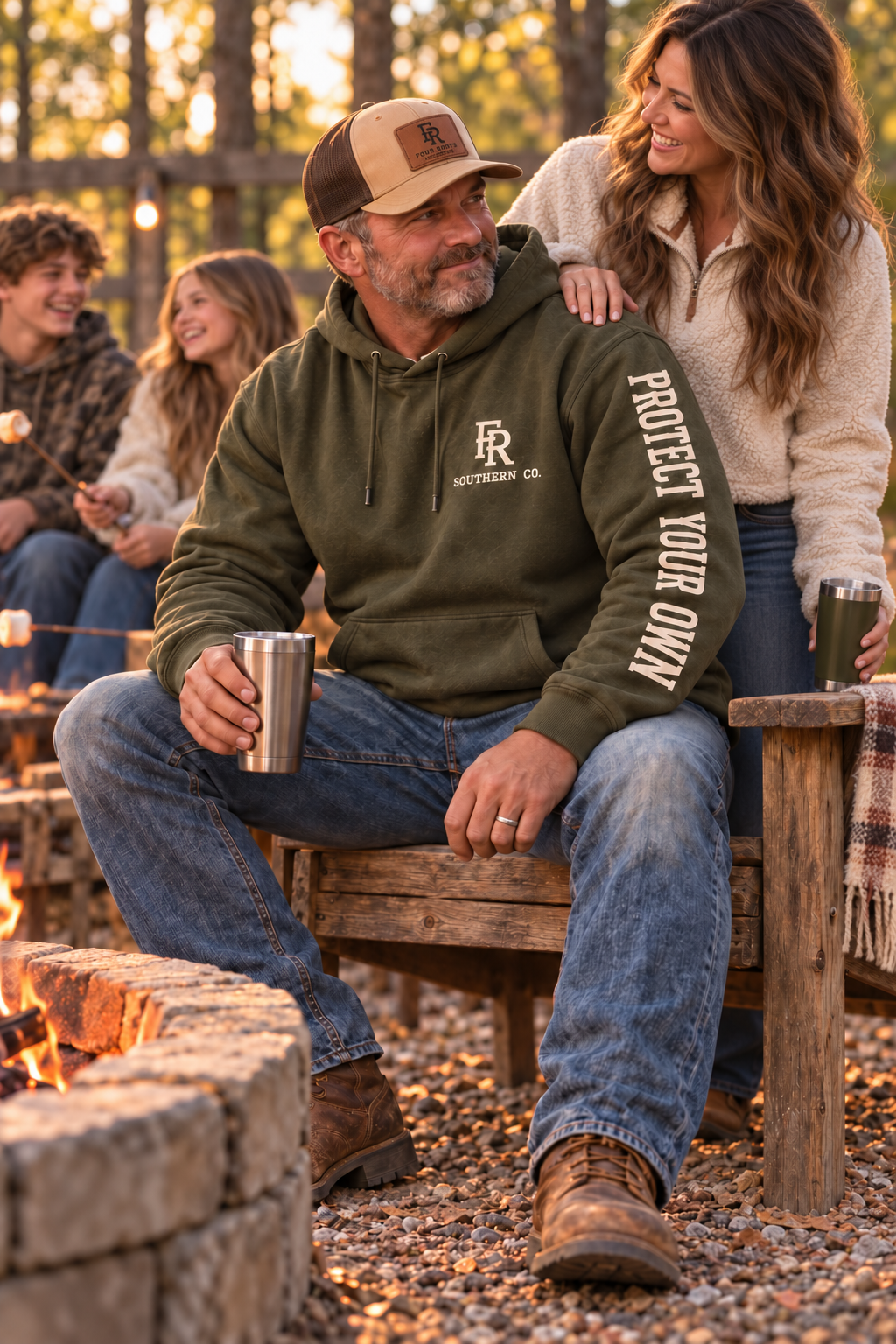 Protect Your Own Hoodie — Olive & Cream