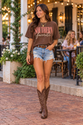 Southern Favorite Comfort Colors Tee — Washed Brown