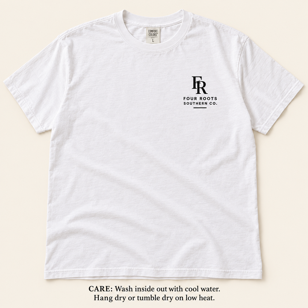 Stay Solid Comfort Colors Tee — White & Black
