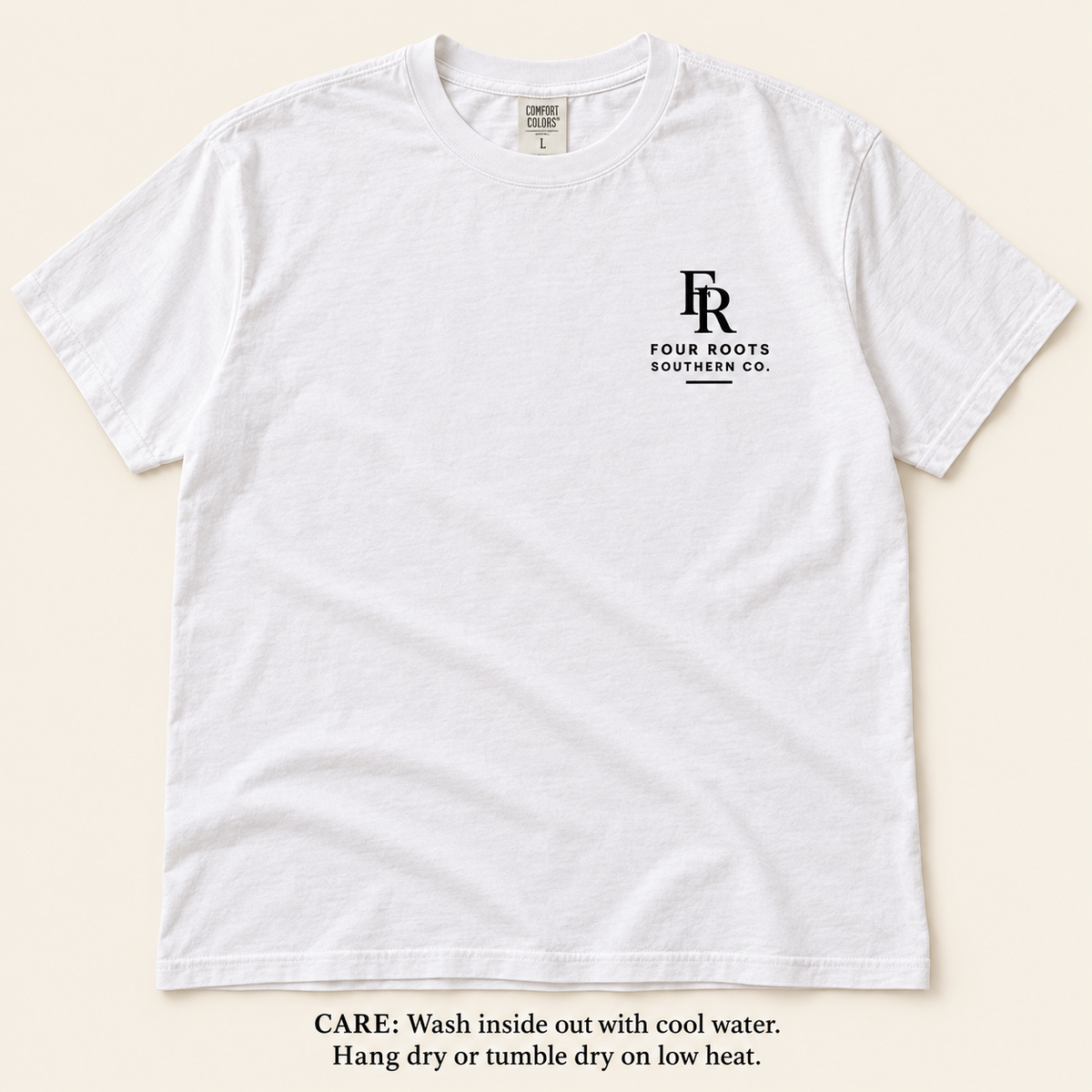 Stay Solid Comfort Colors Tee — White & Black