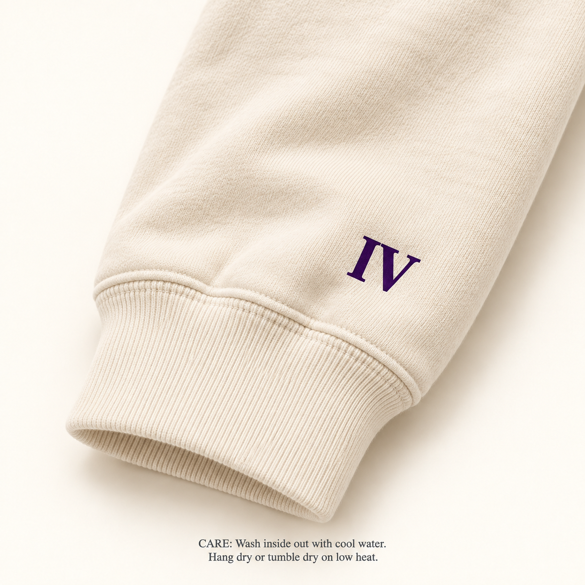 Four Roots Game Day Crewneck — Cream, Purple & Gold