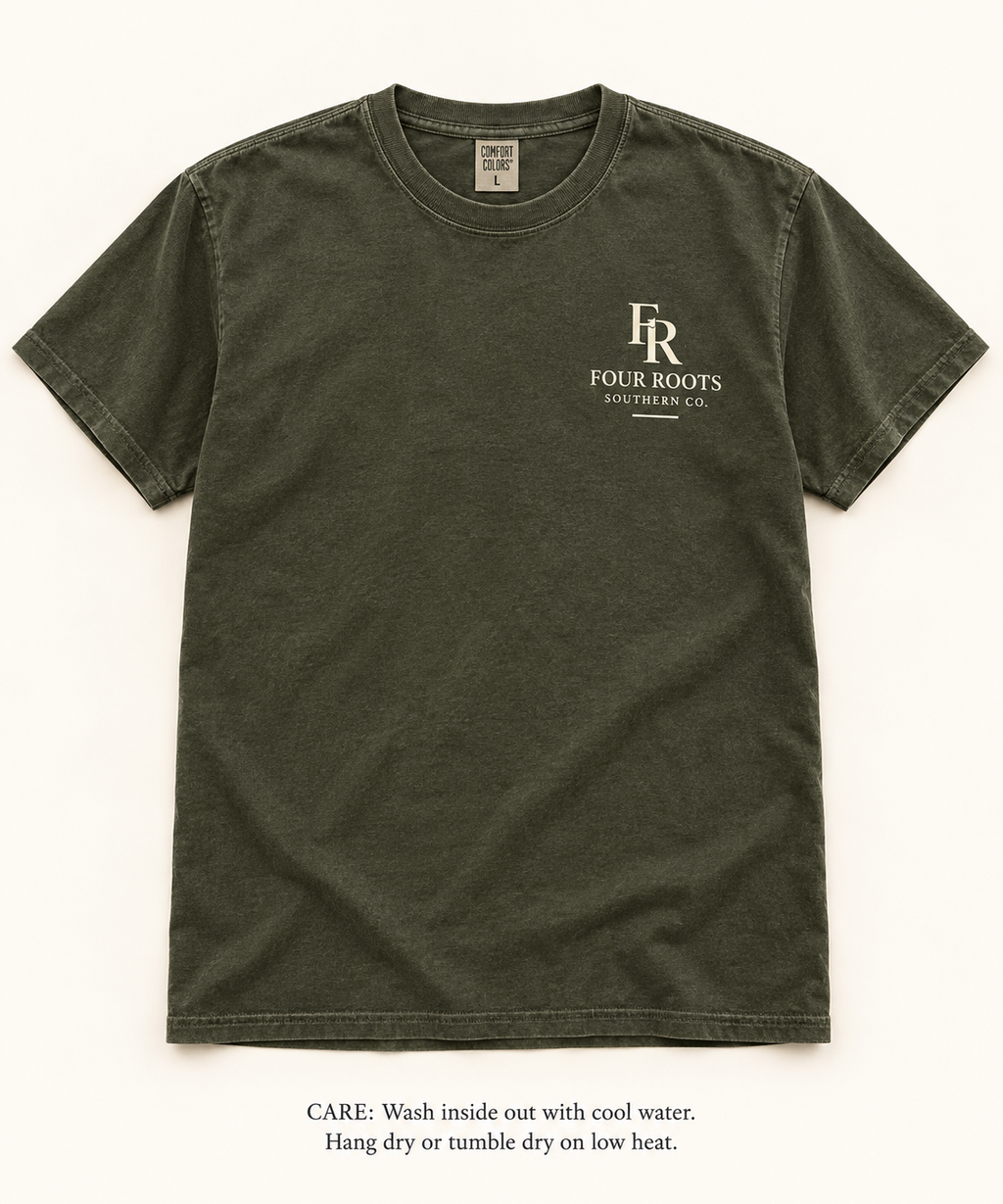 Still Standing Comfort Colors Tee — Olive & Cream