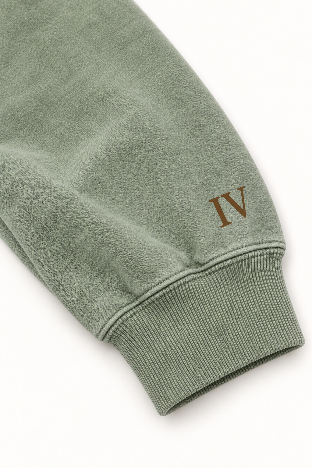Four Roots Collegiate Crewneck — Sage & Brown