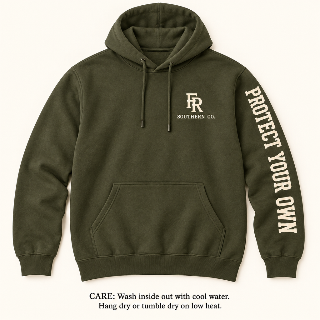 Protect Your Own Hoodie — Olive & Cream