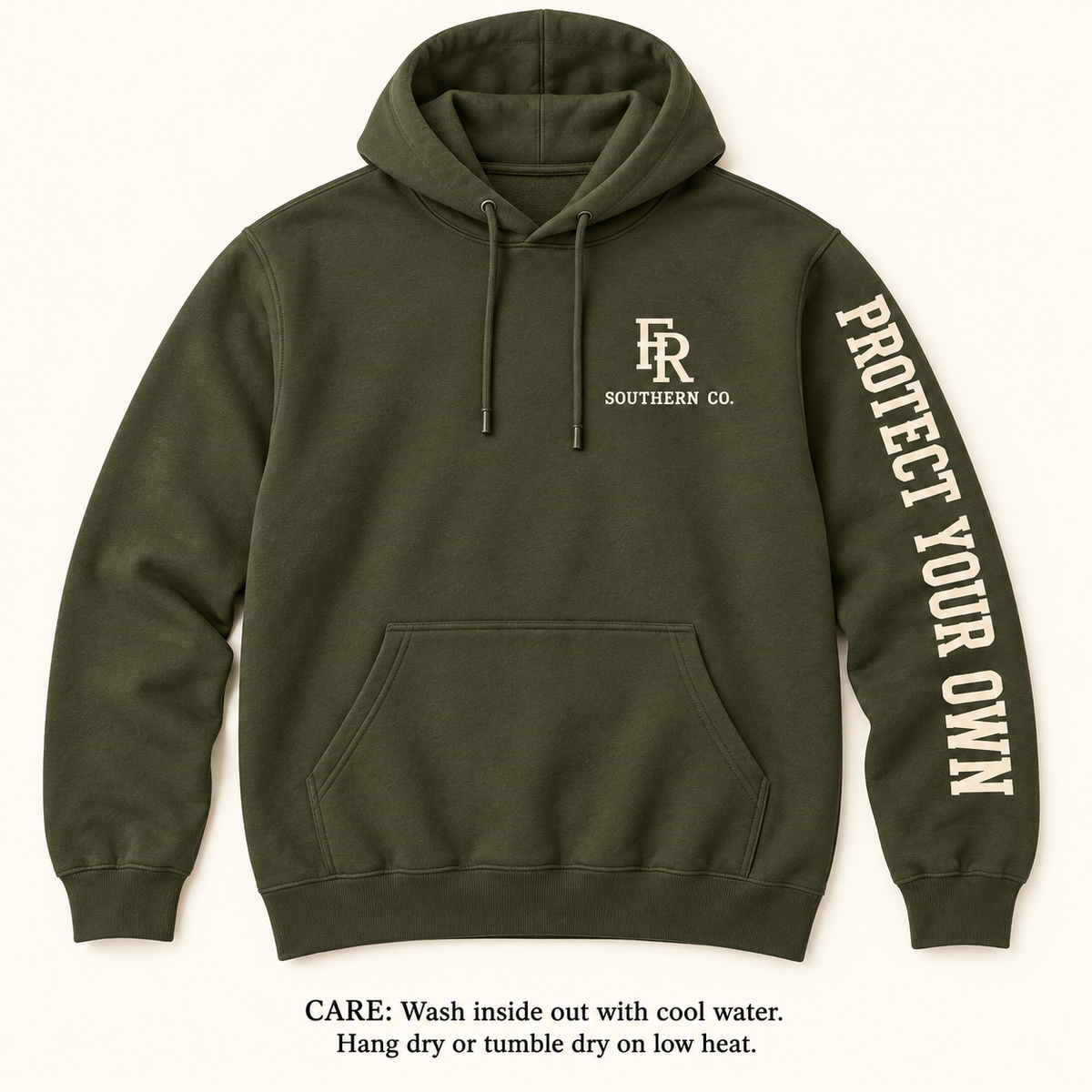 Protect Your Own Hoodie — Olive & Cream