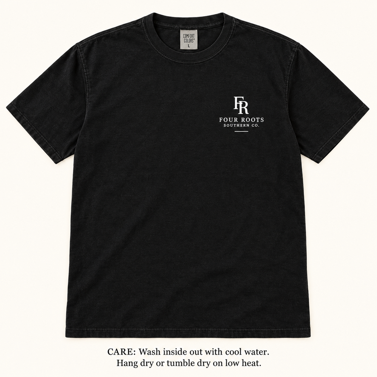 Made the Hard Way Comfort Colors Tee — Black & White